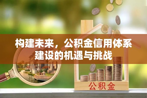通许构建未来，公积金信用体系建设的机遇与挑战