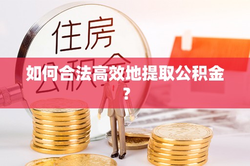 通许如何合法高效地提取公积金？